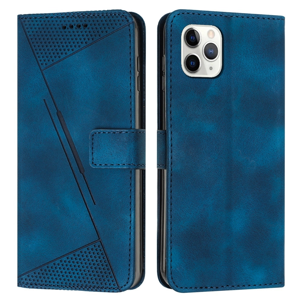 Apple iPhone 11 Pro Dream Triangle Leather Wallet Phone Case with Lanyard, Card Slot, Cash Compartment, Foldable Kickstand, Shockproof PU TPU Protective Cover