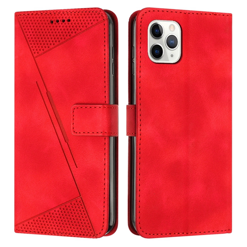 Apple iPhone 11 Pro Dream Triangle Leather Wallet Phone Case with Lanyard, Card Slot, Cash Compartment, Foldable Kickstand, Shockproof PU TPU Protective Cover