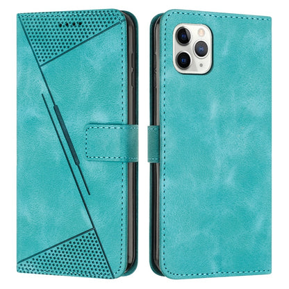 Apple iPhone 11 Pro Dream Triangle Leather Wallet Phone Case with Lanyard, Card Slot, Cash Compartment, Foldable Kickstand, Shockproof PU TPU Protective Cover