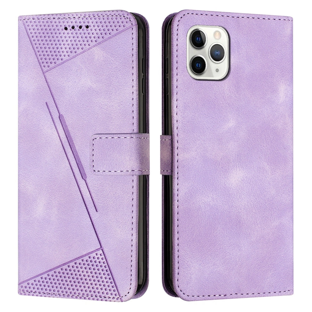 Apple iPhone 11 Pro Dream Triangle Leather Wallet Phone Case with Lanyard, Card Slot, Cash Compartment, Foldable Kickstand, Shockproof PU TPU Protective Cover