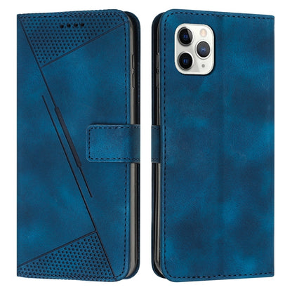 Apple iPhone 11 Pro Max Dream Triangle Leather Wallet Phone Case with Lanyard, Card Slot, Cash Compartment, Foldable Kickstand, Shockproof PU TPU Protective Cover