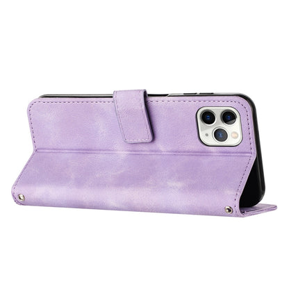 Apple iPhone 11 Pro Max Dream Triangle Leather Wallet Phone Case with Lanyard, Card Slot, Cash Compartment, Foldable Kickstand, Shockproof PU TPU Protective Cover