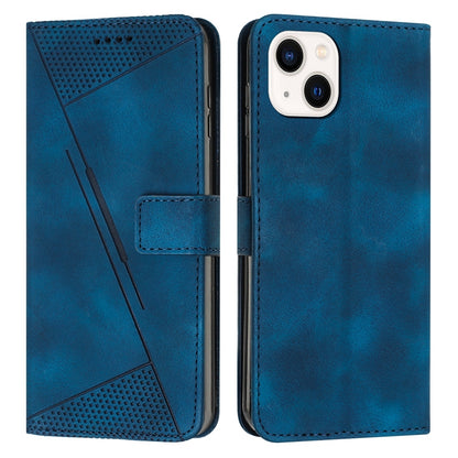 Apple iPhone 13 mini Dream Triangle Leather Wallet Phone Case with Lanyard, Card Slot, Cash Compartment, Foldable Kickstand, Shockproof PU TPU Protective Cover