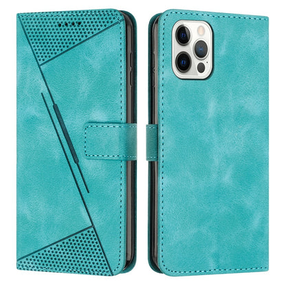 Apple iPhone 13 Pro Max Dream Triangle Leather Wallet Phone Case with Lanyard, Card Slot, Cash Compartment, Foldable Kickstand, Shockproof PU TPU Protective Cover