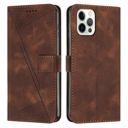 Apple iPhone 13 Pro Max Dream Triangle Leather Wallet Phone Case with Lanyard, Card Slot, Cash Compartment, Foldable Kickstand, Shockproof PU TPU Protective Cover