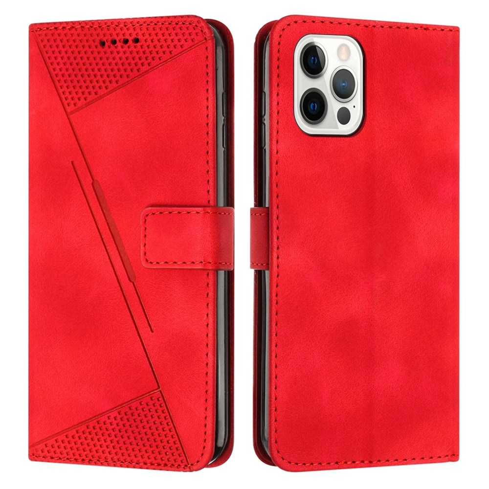 Apple iPhone 14 Pro Max Dream Triangle Leather Wallet Phone Case with Lanyard, Card Slot, Cash Compartment, Foldable Kickstand, Shockproof PU TPU Protective Cover