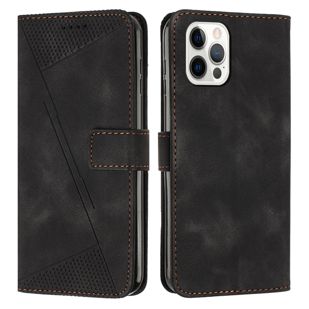 Apple iPhone 15 Pro Max Dream Triangle Leather Wallet Phone Case with Lanyard, Card Slot, Cash Compartment, Foldable Kickstand, Shockproof PU TPU Protective Cover