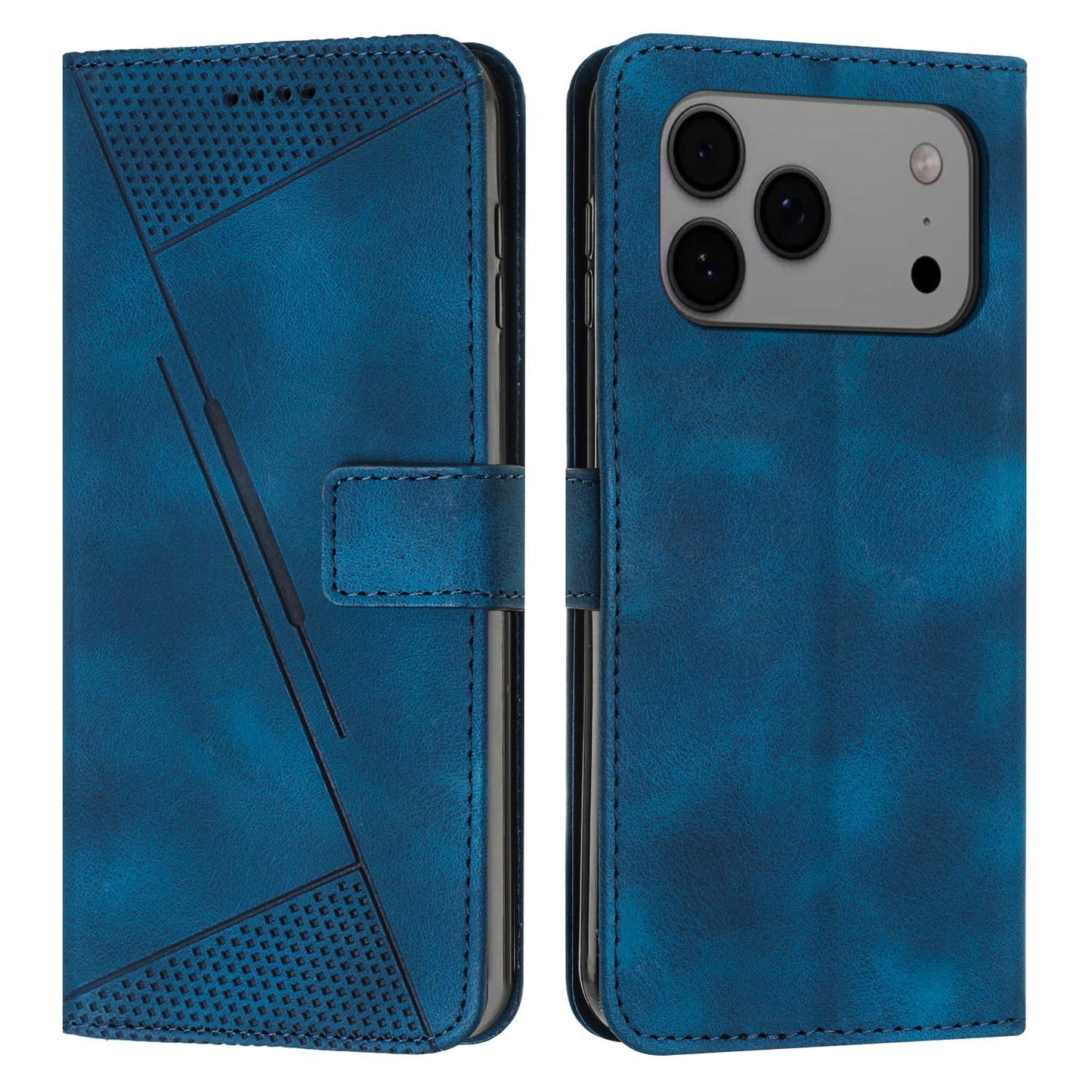 Apple iPhone 17 Pro Max Dream Triangle Leather Wallet Phone Case with Lanyard, Card Slot, Cash Compartment, Foldable Kickstand, Shockproof PU TPU Protective Cover