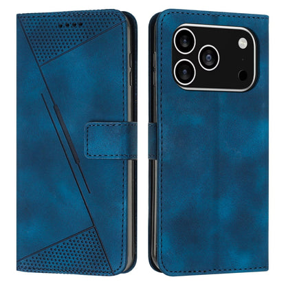 Apple iPhone 17 Pro Dream Triangle Leather Wallet Phone Case with Lanyard, Card Slot, Cash Compartment, Foldable Kickstand, Shockproof PU TPU Protective Cover