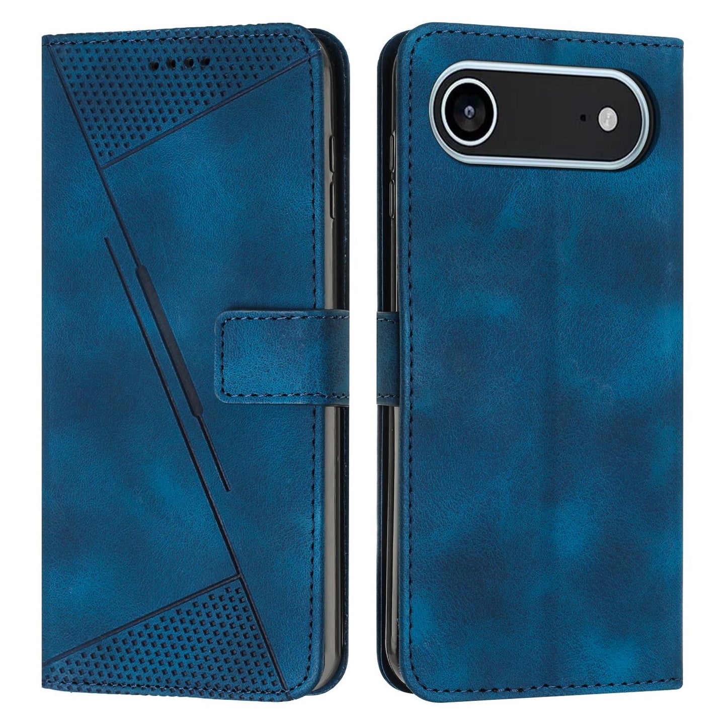Apple iPhone Air Dream Triangle Leather Wallet Phone Case with Lanyard, Card Slot, Cash Compartment, Foldable Kickstand, Shockproof PU TPU Protective Cover