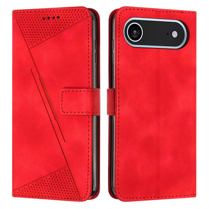 Apple iPhone Air Dream Triangle Leather Wallet Phone Case with Lanyard, Card Slot, Cash Compartment, Foldable Kickstand, Shockproof PU TPU Protective Cover