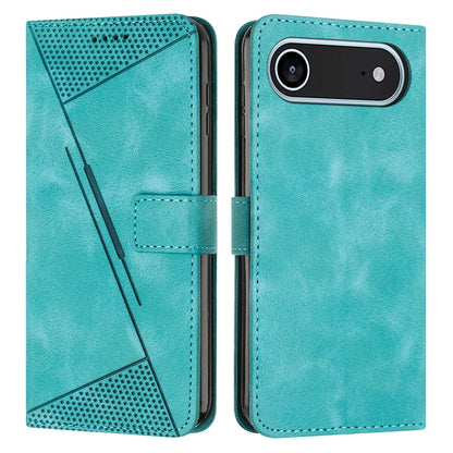 Apple iPhone Air Dream Triangle Leather Wallet Phone Case with Lanyard, Card Slot, Cash Compartment, Foldable Kickstand, Shockproof PU TPU Protective Cover