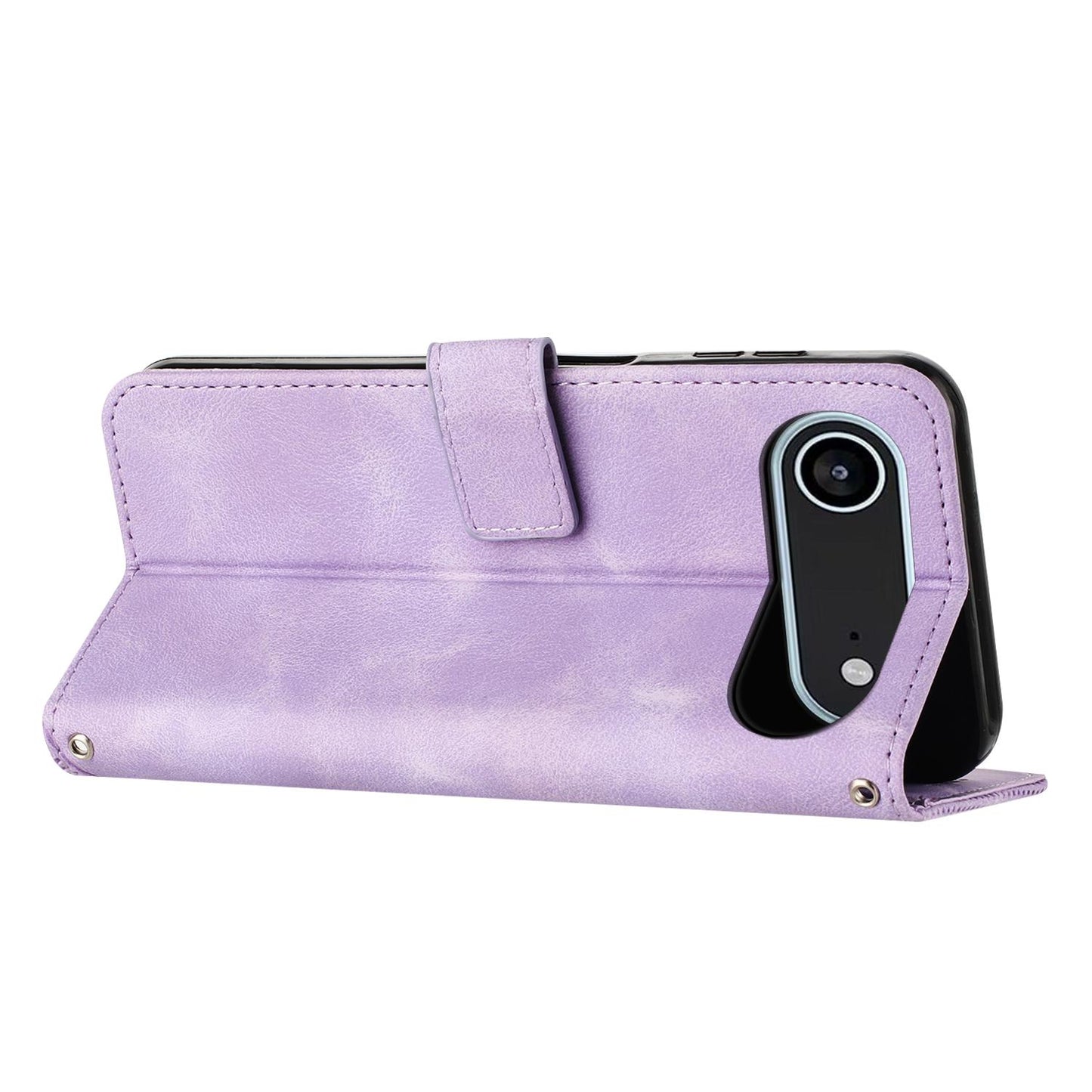 Apple iPhone Air Dream Triangle Leather Wallet Phone Case with Lanyard, Card Slot, Cash Compartment, Foldable Kickstand, Shockproof PU TPU Protective Cover