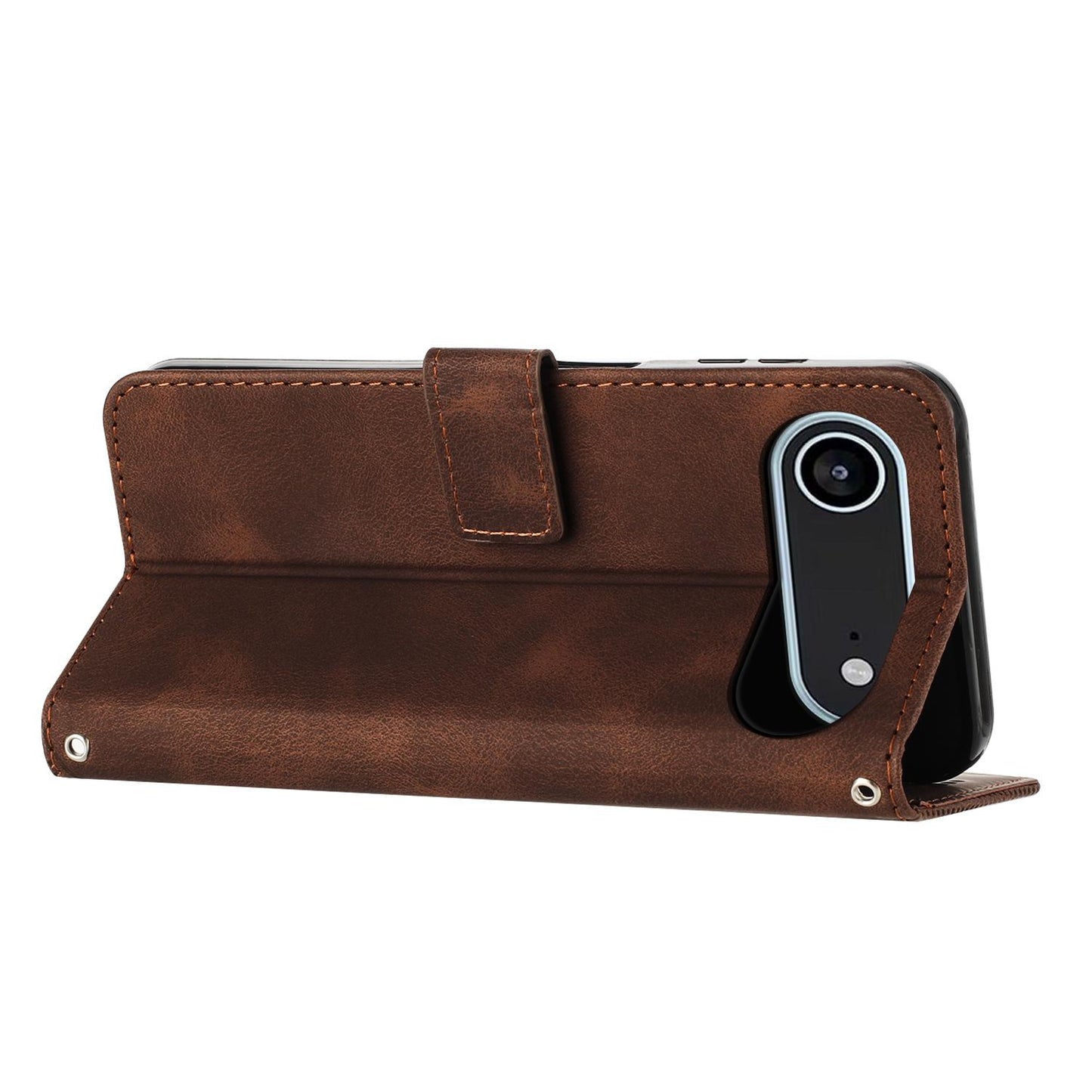 Apple iPhone Air Dream Triangle Leather Wallet Phone Case with Lanyard, Card Slot, Cash Compartment, Foldable Kickstand, Shockproof PU TPU Protective Cover
