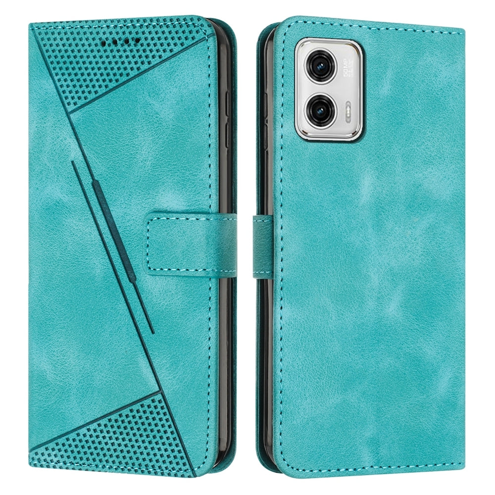 Motorola Moto G 5G 2023 Dream Triangle Leather Wallet Phone Case with Lanyard, Card Slot, Cash Compartment, Foldable Kickstand, Shockproof PU TPU Protective Cover