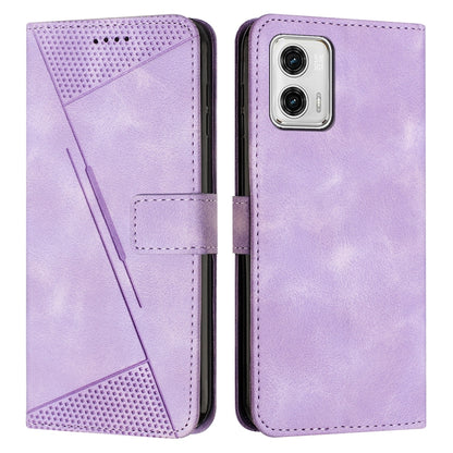 Motorola Moto G 5G 2023 Dream Triangle Leather Wallet Phone Case with Lanyard, Card Slot, Cash Compartment, Foldable Kickstand, Shockproof PU TPU Protective Cover