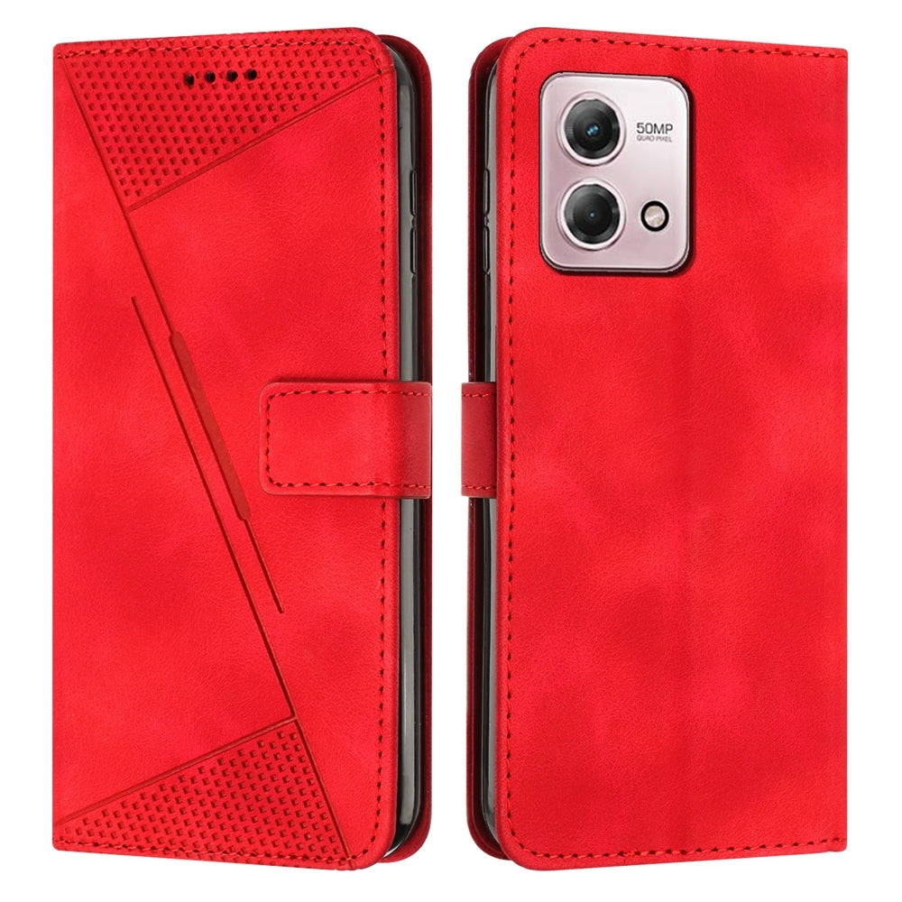 Motorola Moto G Stylus 5G 2023 Dream Triangle Leather Wallet Phone Case with Lanyard, Card Slot, Cash Compartment, Foldable Kickstand, Shockproof PU TPU Protective Cover