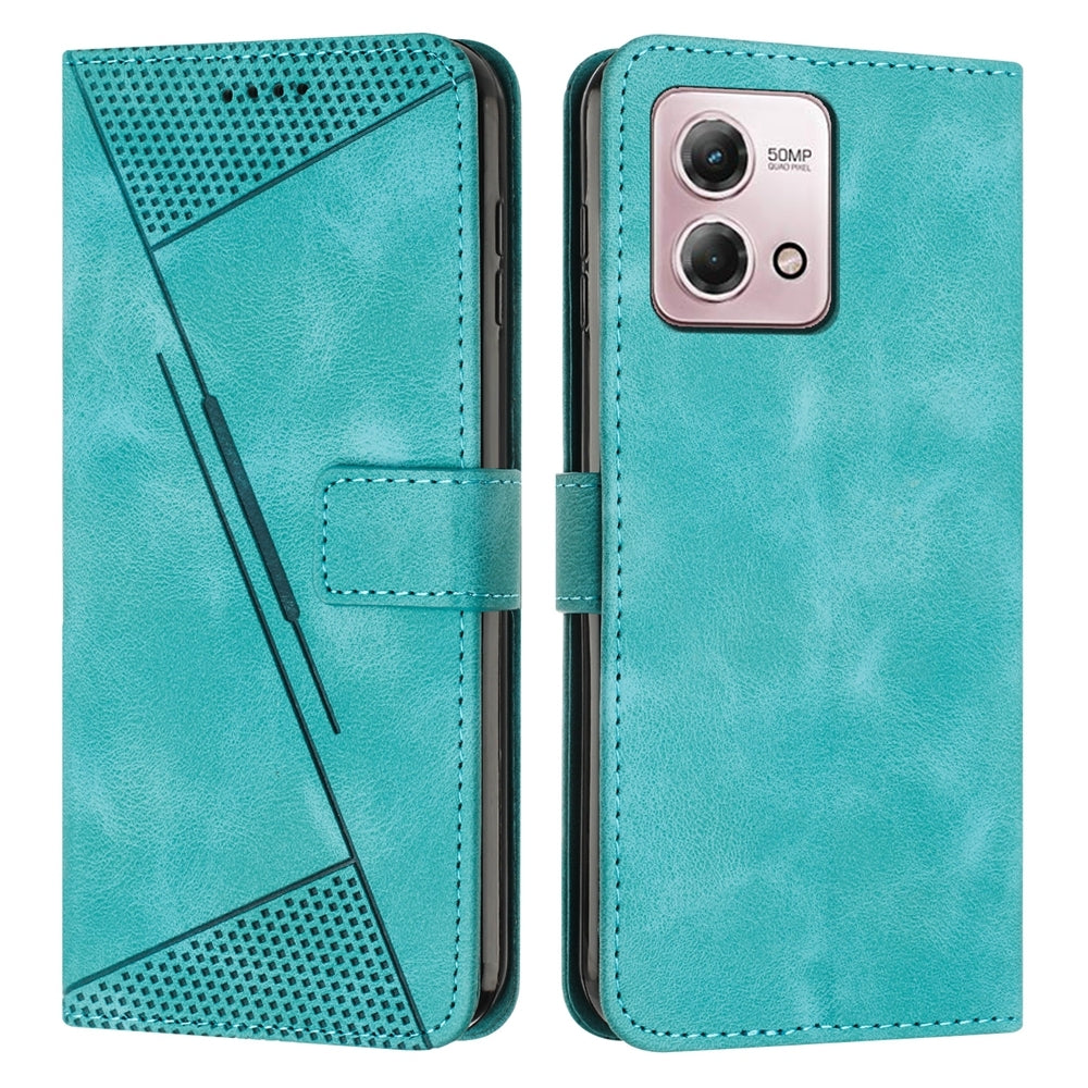 Motorola Moto G Stylus 5G 2023 Dream Triangle Leather Wallet Phone Case with Lanyard, Card Slot, Cash Compartment, Foldable Kickstand, Shockproof PU TPU Protective Cover
