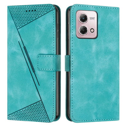 Motorola Moto G Stylus 5G 2023 Dream Triangle Leather Wallet Phone Case with Lanyard, Card Slot, Cash Compartment, Foldable Kickstand, Shockproof PU TPU Protective Cover