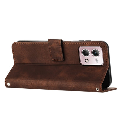 Motorola Moto G Stylus 5G 2023 Dream Triangle Leather Wallet Phone Case with Lanyard, Card Slot, Cash Compartment, Foldable Kickstand, Shockproof PU TPU Protective Cover