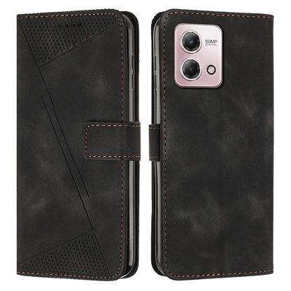 Motorola Moto G Stylus 5G 2023 Dream Triangle Leather Wallet Phone Case with Lanyard, Card Slot, Cash Compartment, Foldable Kickstand, Shockproof PU TPU Protective Cover