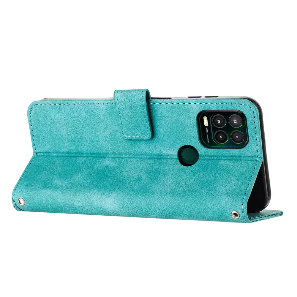 Motorola Moto G Stylus 5G 2021 Dream Triangle Leather Wallet Phone Case with Lanyard, Card Slot, Cash Compartment, Foldable Kickstand, Shockproof PU TPU Protective Cover