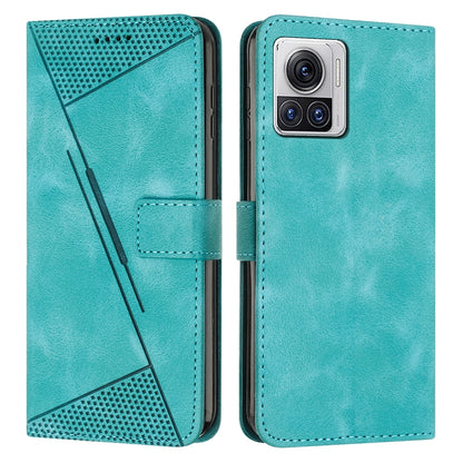 Motorola Moto X30 Pro Dream Triangle Leather Wallet Phone Case with Lanyard, Card Slot, Cash Compartment, Foldable Kickstand, Shockproof PU TPU Protective Cover