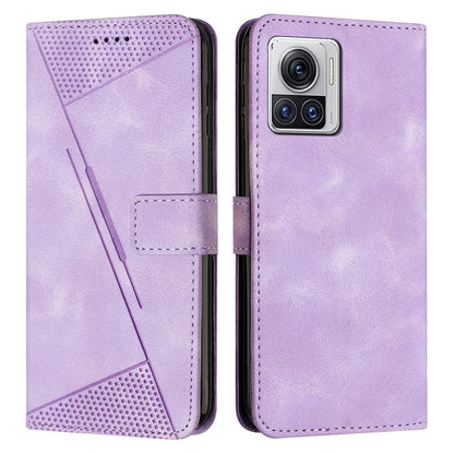 Motorola Moto X30 Pro Dream Triangle Leather Wallet Phone Case with Lanyard, Card Slot, Cash Compartment, Foldable Kickstand, Shockproof PU TPU Protective Cover