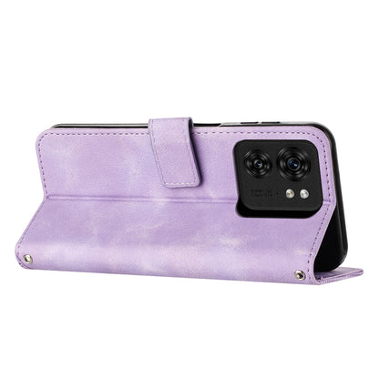 Motorola Edge 40 Dream Triangle Leather Wallet Phone Case with Lanyard, Card Slot, Cash Compartment, Foldable Kickstand, Shockproof PU TPU Protective Cover