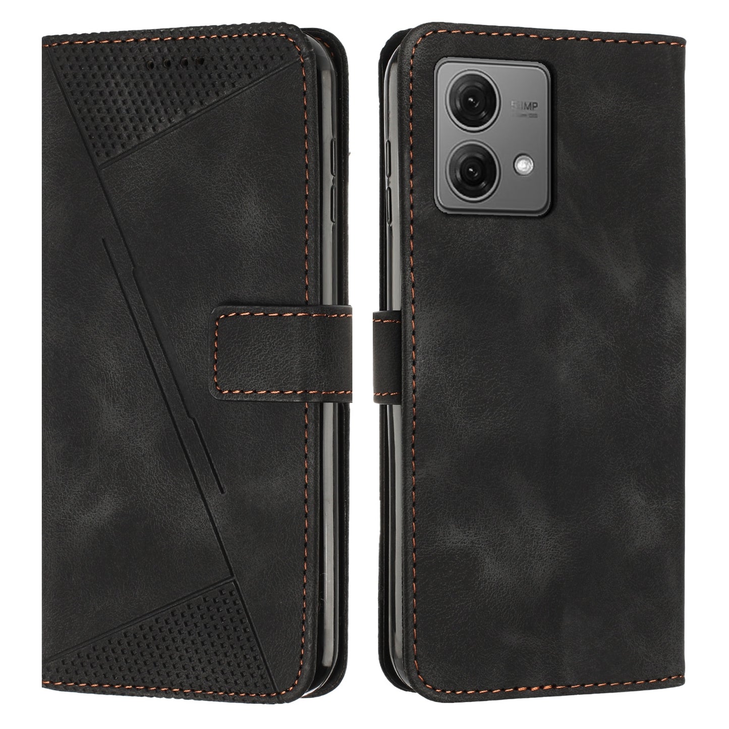 Motorola Moto G Stylus 4G 2023 Dream Triangle Leather Wallet Phone Case with Lanyard, Card Slot, Cash Compartment, Foldable Kickstand, Shockproof PU TPU Protective Cover