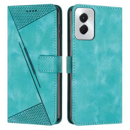 Motorola Moto G Power 5G 2024 Dream Triangle Leather Wallet Phone Case with Lanyard, Card Slot, Cash Compartment, Foldable Kickstand, Shockproof PU TPU Protective Cover