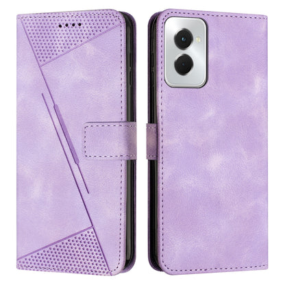 Motorola Moto G Power 5G 2024 Dream Triangle Leather Wallet Phone Case with Lanyard, Card Slot, Cash Compartment, Foldable Kickstand, Shockproof PU TPU Protective Cover