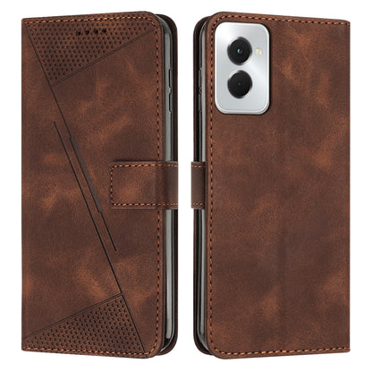 Motorola Moto G Power 5G 2024 Dream Triangle Leather Wallet Phone Case with Lanyard, Card Slot, Cash Compartment, Foldable Kickstand, Shockproof PU TPU Protective Cover