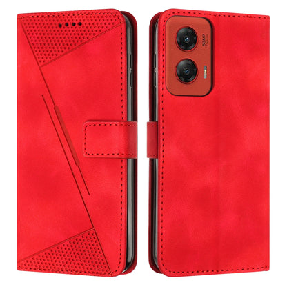 Motorola Moto G Stylus 5G 2024 Dream Triangle Leather Wallet Phone Case with Lanyard, Card Slot, Cash Compartment, Foldable Kickstand, Shockproof PU TPU Protective Cover