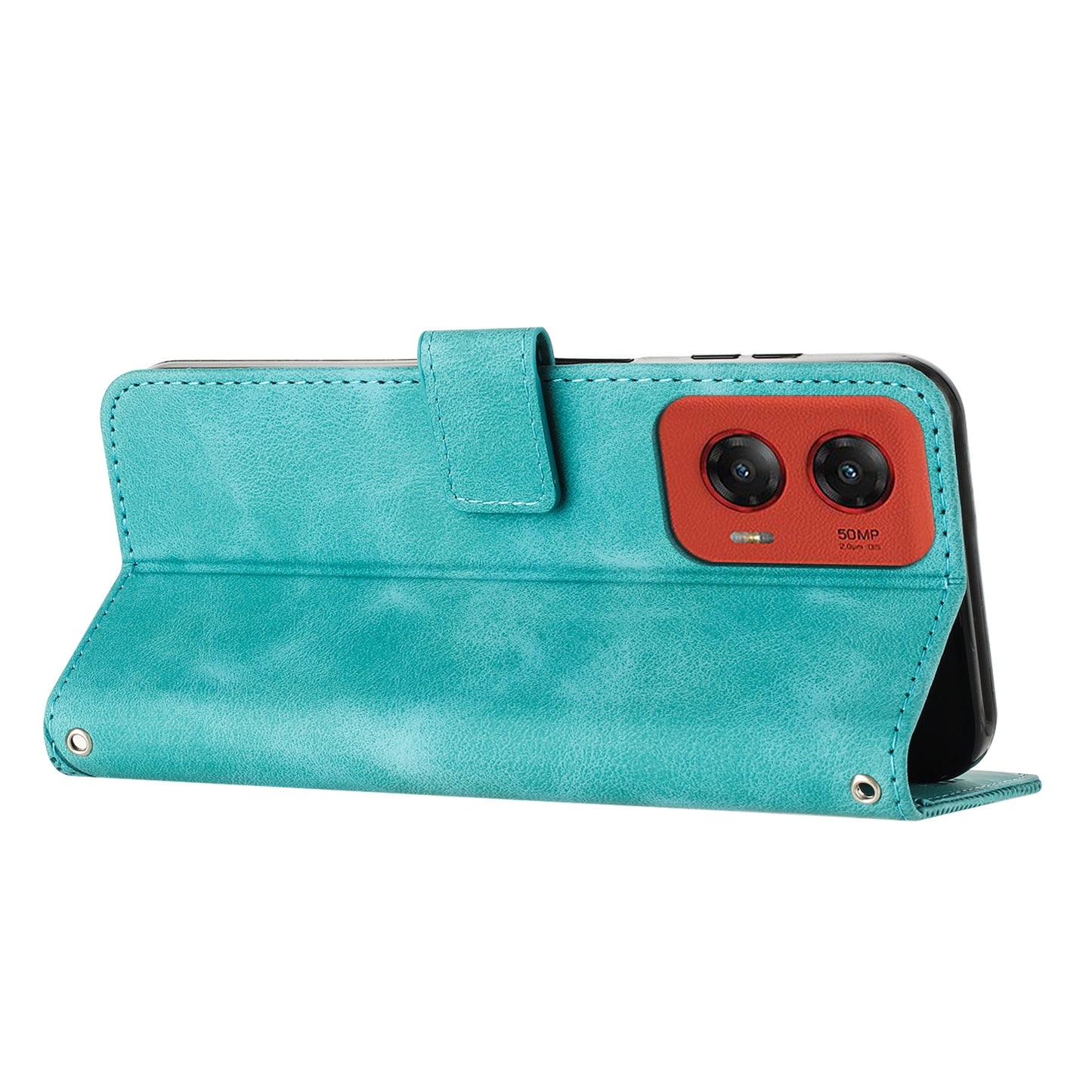 Motorola Moto G Stylus 5G 2024 Dream Triangle Leather Wallet Phone Case with Lanyard, Card Slot, Cash Compartment, Foldable Kickstand, Shockproof PU TPU Protective Cover