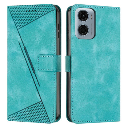Motorola Moto G05 Dream Triangle Leather Wallet Phone Case with Lanyard, Card Slot, Cash Compartment, Foldable Kickstand, Shockproof PU TPU Protective Cover