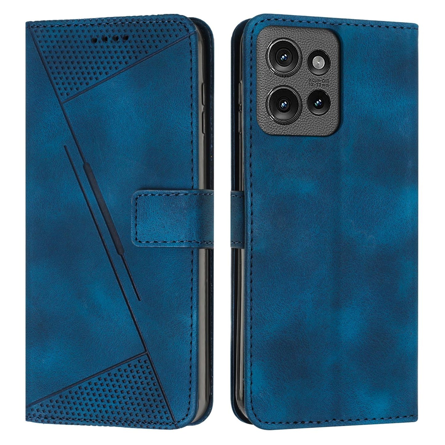 Motorola Moto G Power 2025 Dream Triangle Leather Wallet Phone Case with Lanyard, Card Slot, Cash Compartment, Foldable Kickstand, Shockproof PU TPU Protective Cover