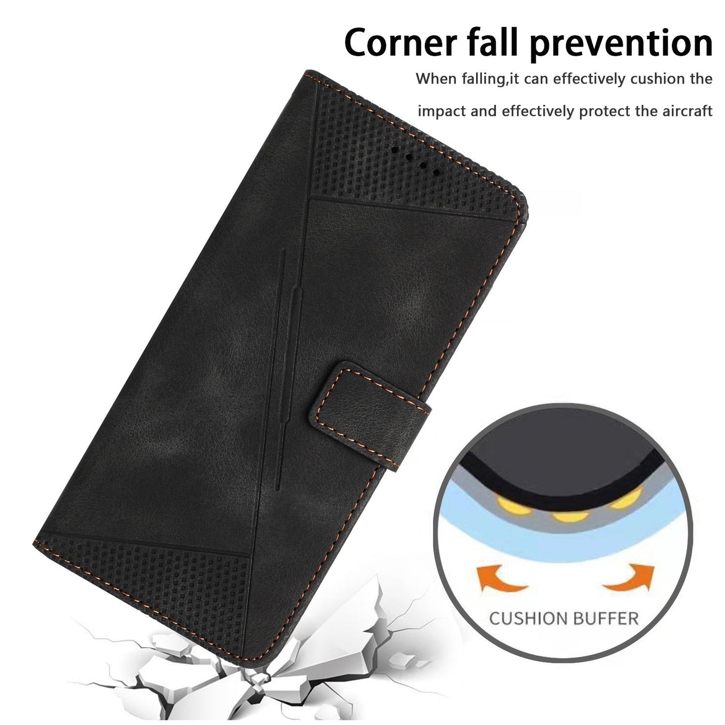 Motorola Moto G Stylus 5G 2025 Dream Triangle Leather Wallet Phone Case with Lanyard, Card Slot, Cash Compartment, Foldable Kickstand, Shockproof PU TPU Protective Cover