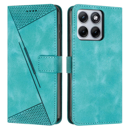 Motorola Edge 70 Fusion 5G Dream Triangle Leather Wallet Phone Case with Lanyard, Card Slot, Cash Compartment, Foldable Kickstand, Shockproof PU TPU Protective Cover