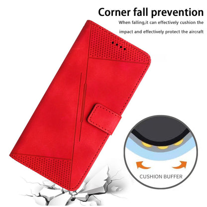 Motorola Moto G67 Dream Triangle Leather Wallet Phone Case with Lanyard, Card Slot, Cash Compartment, Foldable Kickstand, Shockproof PU TPU Protective Cover