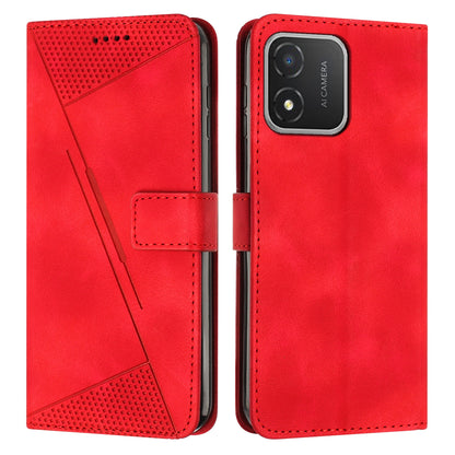 Honor X5 Dream Triangle Leather Wallet Phone Case with Lanyard, Card Slot, Cash Compartment, Foldable Kickstand, Shockproof PU TPU Protective Cover