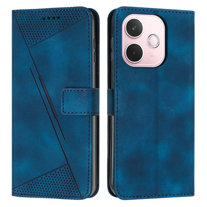 OPPO A5 Pro 5G Dream Triangle Leather Wallet Phone Case with Lanyard, Card Slot, Cash Compartment, Foldable Kickstand, Shockproof PU TPU Protective Cover