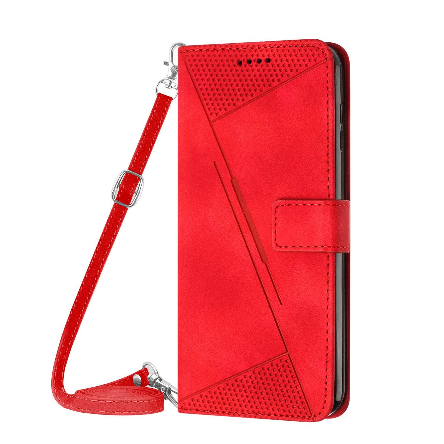 OPPO Reno14 Pro Dream Triangle Leather Wallet Phone Case with Lanyard, Card Slot, Cash Compartment, Foldable Kickstand, Shockproof PU TPU Protective Cover
