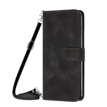 OPPO F31 5G Dream Triangle Leather Wallet Phone Case with Lanyard, Card Slot, Cash Compartment, Foldable Kickstand, Shockproof PU TPU Protective Cover