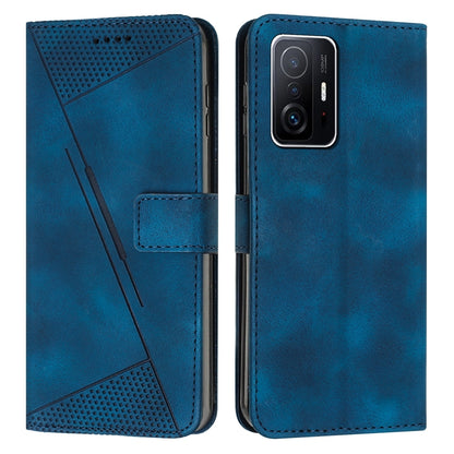 Xiaomi 11T Pro Dream Triangle Leather Wallet Phone Case with Lanyard, Card Slot, Cash Compartment, Foldable Kickstand, Shockproof PU TPU Protective Cover