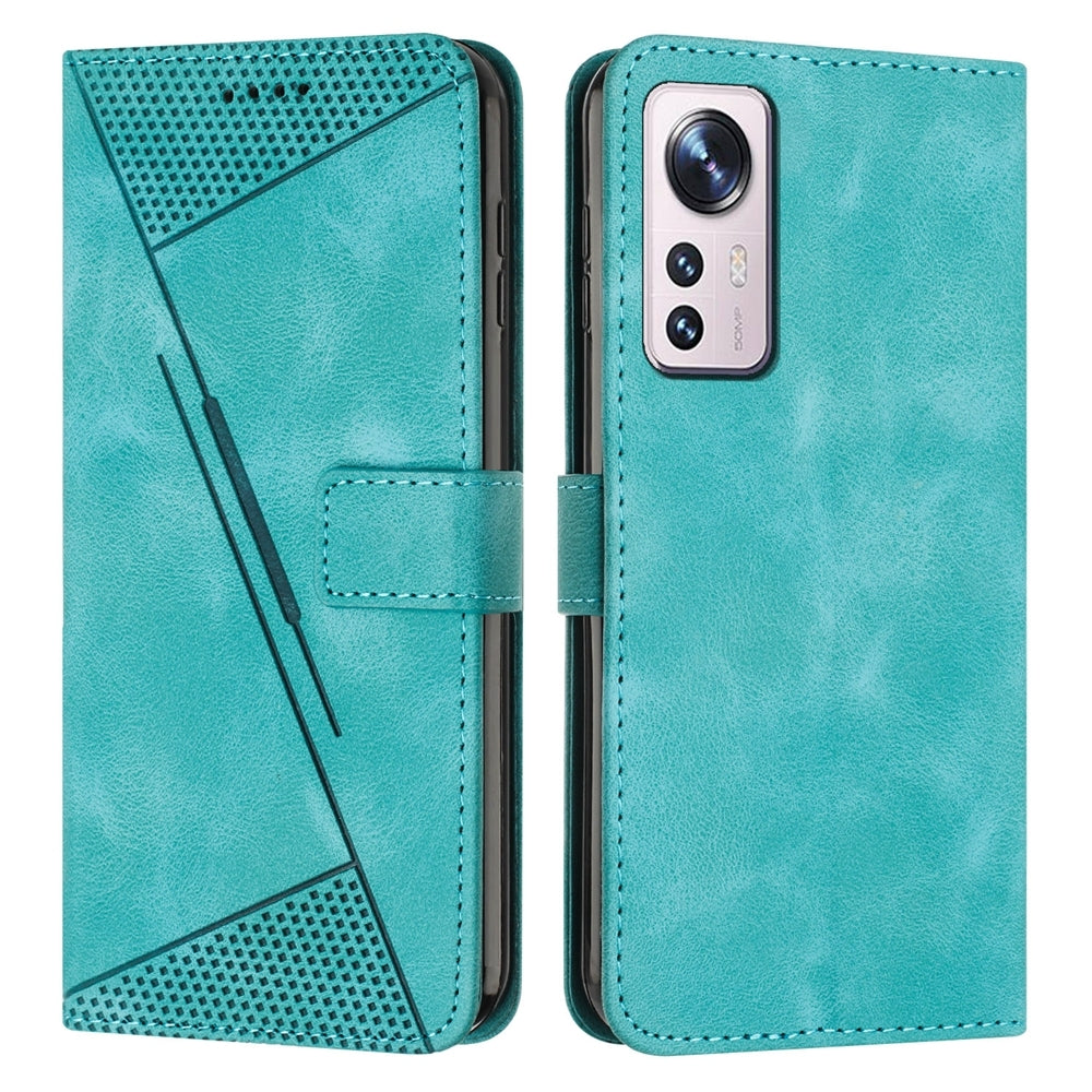 Xiaomi 12 Lite Dream Triangle Leather Wallet Phone Case with Lanyard, Card Slot, Cash Compartment, Foldable Kickstand, Shockproof PU TPU Protective Cover