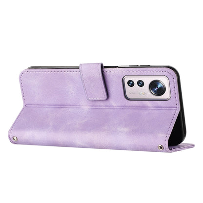 Xiaomi 12 Lite Dream Triangle Leather Wallet Phone Case with Lanyard, Card Slot, Cash Compartment, Foldable Kickstand, Shockproof PU TPU Protective Cover