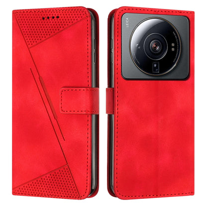 Xiaomi 12 Ultra Dream Triangle Leather Wallet Phone Case with Lanyard, Card Slot, Cash Compartment, Foldable Kickstand, Shockproof PU TPU Protective Cover