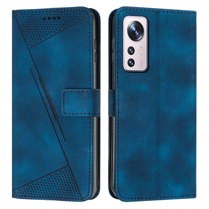 Xiaomi 12S Dream Triangle Leather Wallet Phone Case with Lanyard, Card Slot, Cash Compartment, Foldable Kickstand, Shockproof PU TPU Protective Cover