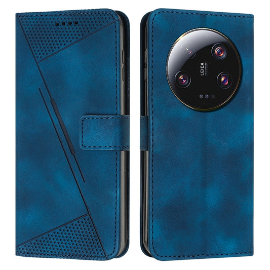 Xiaomi 13 Ultra Dream Triangle Leather Wallet Phone Case with Lanyard, Card Slot, Cash Compartment, Foldable Kickstand, Shockproof PU TPU Protective Cover